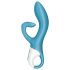 Satisfyer Embrace Me - akumulátorový vibrátor s klitoriálním ramenem (tyrkys)