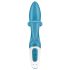 Satisfyer Embrace Me - akumulátorový vibrátor s klitoriálním ramenem (tyrkys)