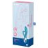 Satisfyer Embrace Me - akumulátorový vibrátor s klitoriálním ramenem (tyrkys)