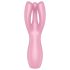 Satisfyer Threesome 3 - akumulátorový klitorální vibrátor (růžový)