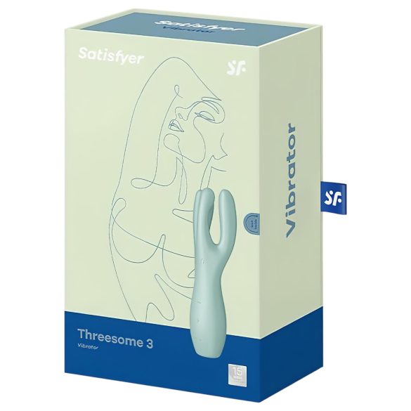 Satisfyer Threesome 3 - dobíjecí klitorální vibrátor (máta)