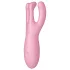 Satisfyer Threesome 4 - vibrátor na klitoris ovládaný aplikací (růžový)