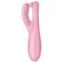 Satisfyer Threesome 4 - vibrátor na klitoris ovládaný aplikací (růžový)