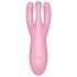 Satisfyer Threesome 4 - chytrý klitorální vibrátor (růžový)