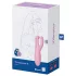Satisfyer Threesome 4 - vibrátor na klitoris ovládaný aplikací (růžový)