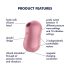 Satisfyer Cotton Candy - bezdotykový stimulátor klitorisu (korálový)