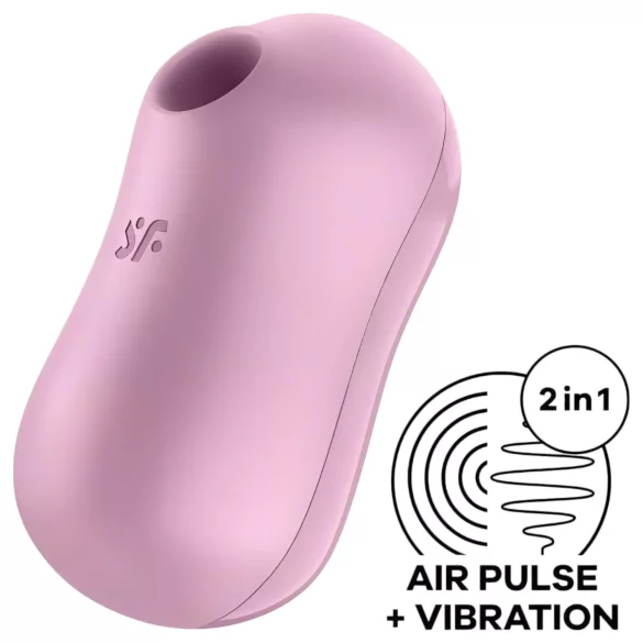 Satisfyer - vibrační stimulátor klitorisu s tlakovými vlnami - fialový, dobíjecí