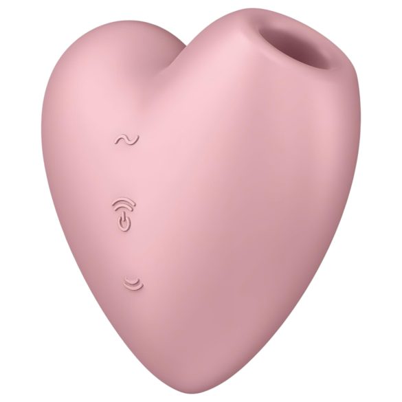 Satisfyer Cutie Heart - akumulátorový vzduchový stimulátor klitorisu (růžový)