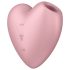 Satisfyer Cutie Heart - akumulátorový vzduchový stimulátor klitorisu (růžový)