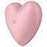 Satisfyer Cutie Heart - akumulátorový vzduchový stimulátor klitorisu (růžový)