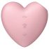 Satisfyer Cutie Heart - akumulátorový vzduchový stimulátor klitorisu (růžový)