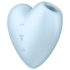 Satisfyer Cutie Heart - akumulátorový stimulátor klitorisu v modré barvě