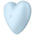 Satisfyer Cutie Heart - akumulátorový stimulátor klitorisu v modré barvě