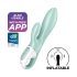 Satisfyer Air Pump Bunny 5 - chytrý nafukovací vibrátor (máta)