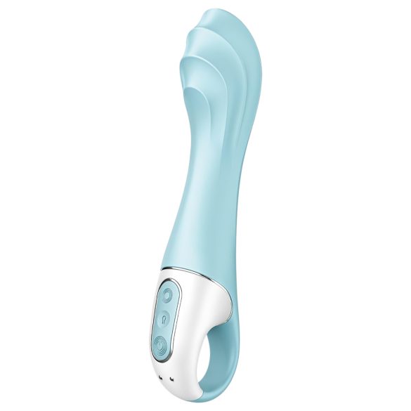 Satisfyer Air Pump Vibrátor 5 - chytrý nafukovací vibrátor (modrý)