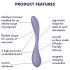 Satisfyer G-spot Flex 5 - chytrý G-bod vibrátor (fialový)