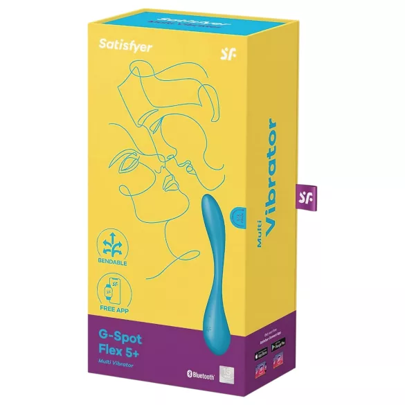 Satisfyer - vibrátor na G-bod - flexibilní, chytrý, zelený
