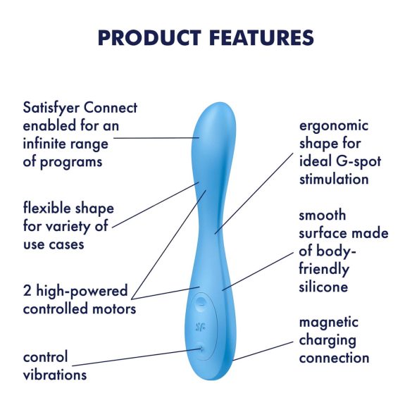 Satisfyer G-spot Flex 4 - chytrý G-bod vibrátor (tyrkysový)