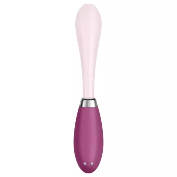 Satisfyer - vibrátor na G bod - flexibilní, dobíjecí - růžovo-červený