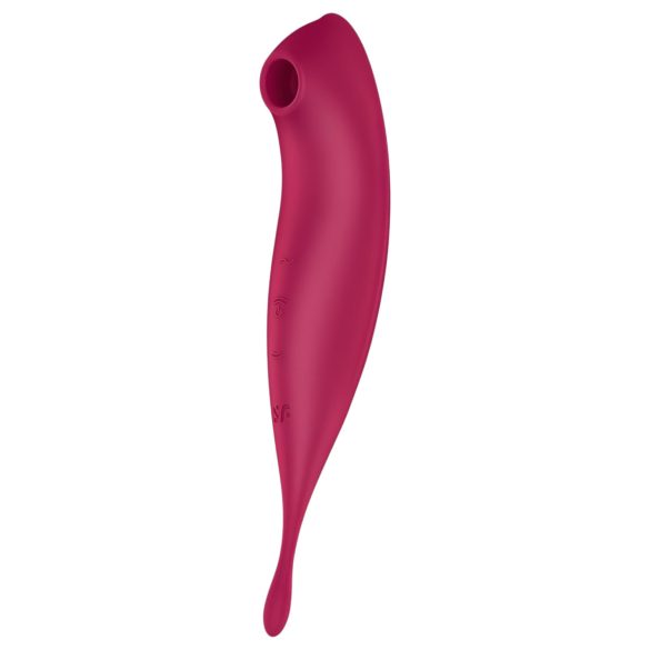 Satisfyer Twirling Pro - chytrý 2v1 vibrátor na klitoris (červený)