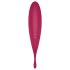 Satisfyer Twirling Pro - chytrý 2v1 vibrátor na klitoris (červený)