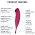 Satisfyer Twirling Pro - chytrý 2v1 vibrátor na klitoris (červený)