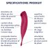 Satisfyer Twirling Pro - chytrý 2v1 vibrátor na klitoris (červený)