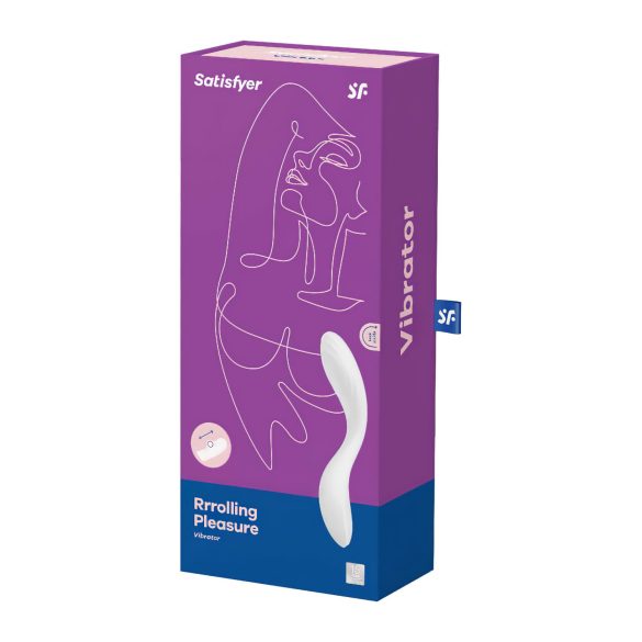 Satisfyer Rrrolling - pohyblivý G-bod vibrátor s kuličkou (bílý)