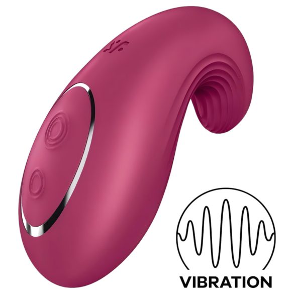 Satisfyer Dipping Delight - akumulátorový klitorální vibrátor (červený)