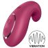 Satisfyer Dipping Delight - akumulátorový klitorální vibrátor (červený)
