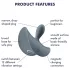 Satisfyer Booty Absolute Beginners 2 - anální vibrátor - šedý