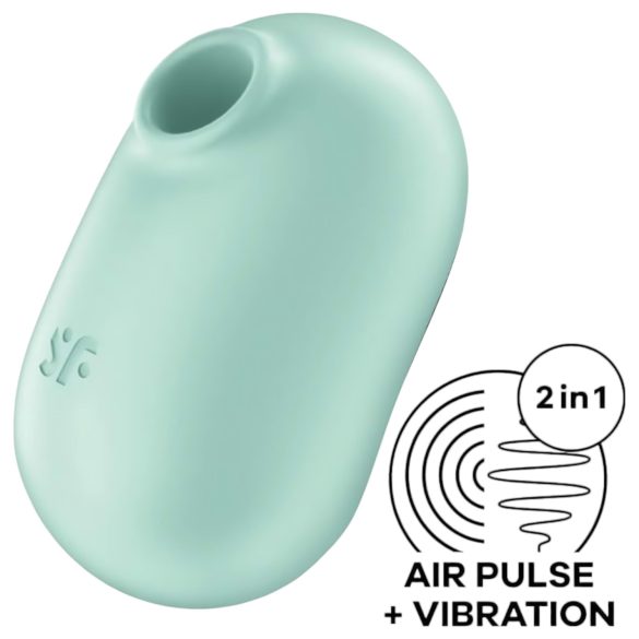 Satisfyer Pro To Go 2 - akumulátorový stimulátor klitorisu s tlakem vzduchu (máta)