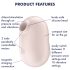 Satisfyer Pro To Go 2 - Vzduchová stimulace klitorisu (béžová)
