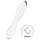 Satisfyer Dazzling Crystal 1 - oboustranné skleněné dildo (průhledné)