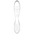 Satisfyer Dazzling Crystal 1 - oboustranné skleněné dildo (průhledné)