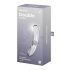 Satisfyer Double Crystal – oboustranné skleněné dildo (průhledné)