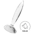 Satisfyer - skleněné dildo - vroubkované - čiré
