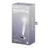 Satisfyer Krystal - žebrované skleněné dildo (průhledné)
