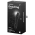Satisfyer Dazzling Crystal 1 - skleněné dildo oboustranné - černé