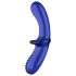 Satisfyer Double Crystal - duální skleněné dildo (modré)