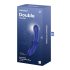 Satisfyer Double Crystal - duální skleněné dildo (modré)
