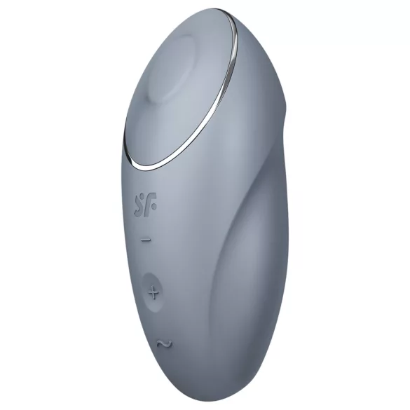 Satisfyer Tap & Climax 1 - 2v1 vibrátor na klitoris - šedý
