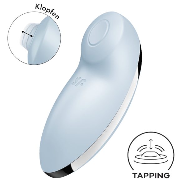 Satisfyer Tap & Climax 2 - 2v1 stimulátor a vibrátor (modrý)