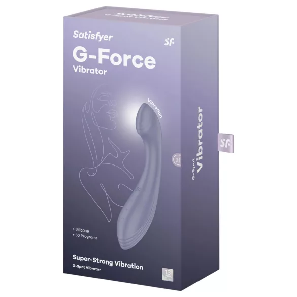 Satisfyer G-Force - vibrátor na bod G - nabíjecí, vodotěsný, fialový