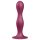 Satisfyer Double Ball-R - přísavný závažíkový dildo (červený)