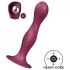 Satisfyer - dildo s přísavkou - vibrační, vážený - červená