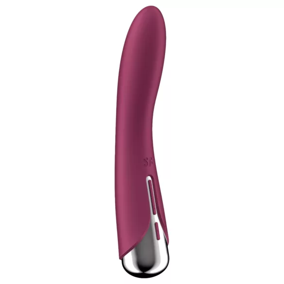Satisfyer - vibrátor na G-bod s rotující hlavicí - červený