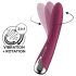 Satisfyer Spinning Vibe 1 - rotační G-bod vibrátor (červený)