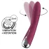 Satisfyer - vibrátor na G-bod s rotující hlavicí - červený