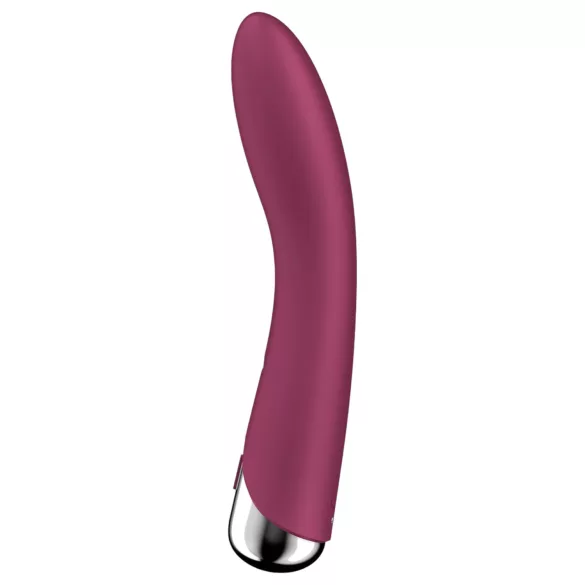 Satisfyer - vibrátor na G-bod s rotující hlavicí - červený